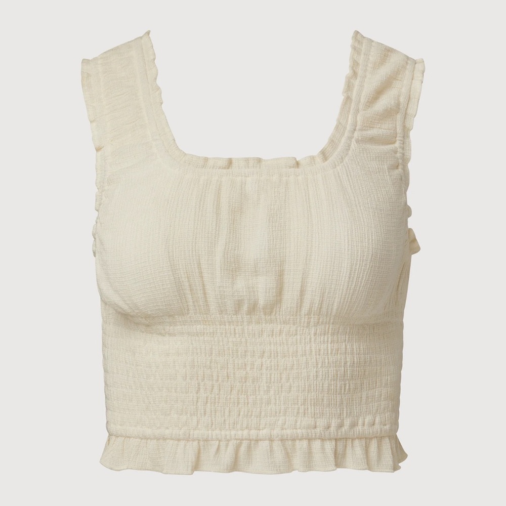 Cream Ruffled Two-Piece Set - Picture 6 of 6